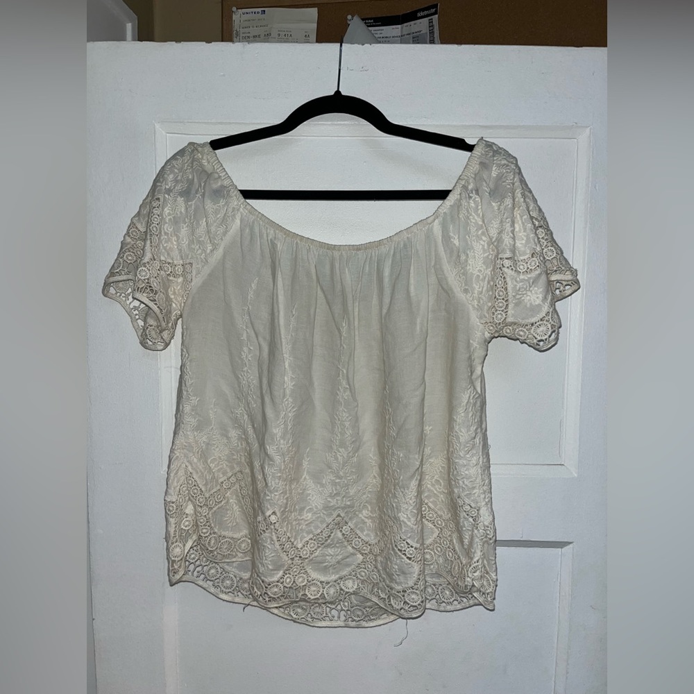 Off white off the shoulder top